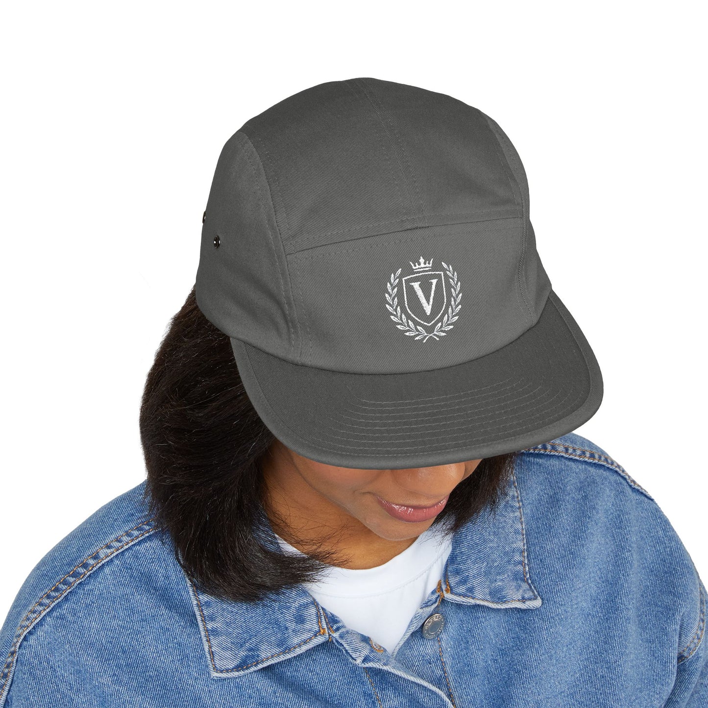 Trendy 5 Panel Cap, Embroidered Hat, Casual Headwear for Outdoor Adventures, Gift for Hipsters, Perfect for Summer Festivals