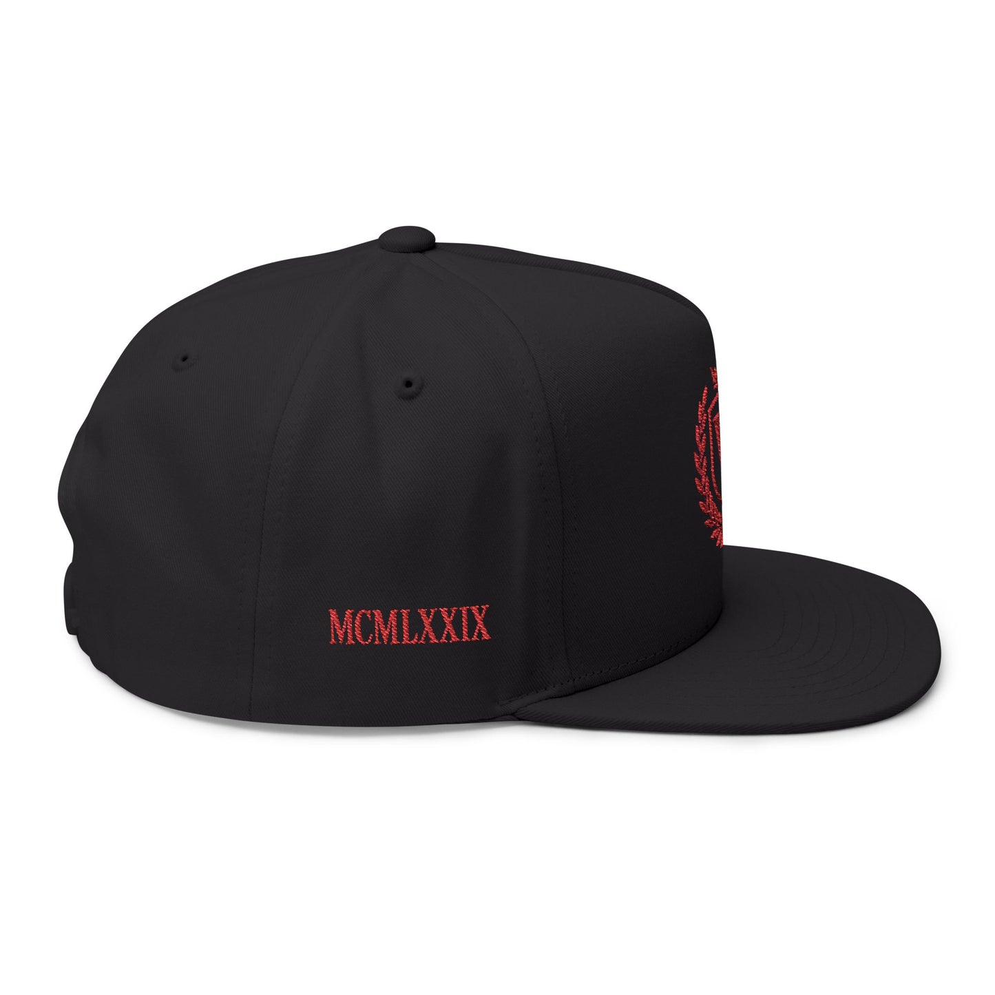 Veni Vidi Vici Embroidered Flat Bill Cap