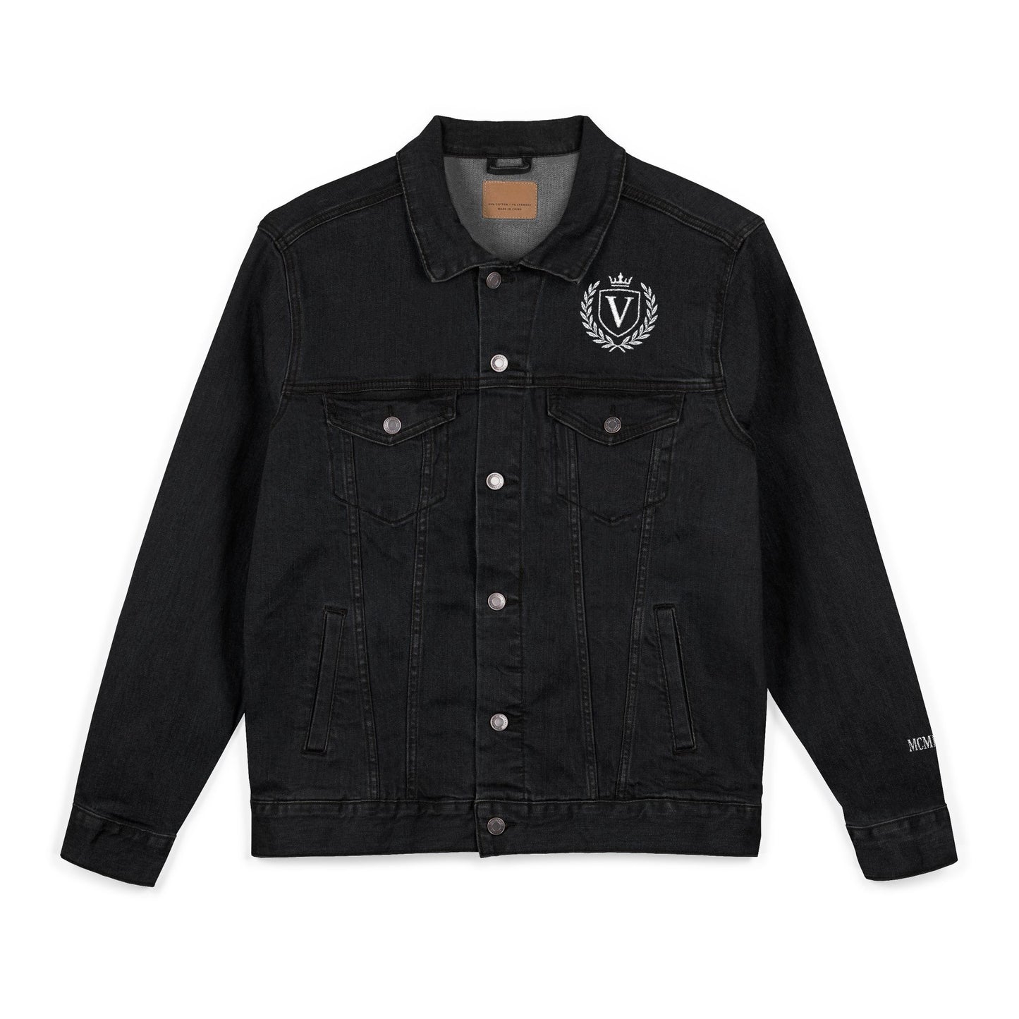 Veni Vidi Vici Embroidered Denim Jacket,