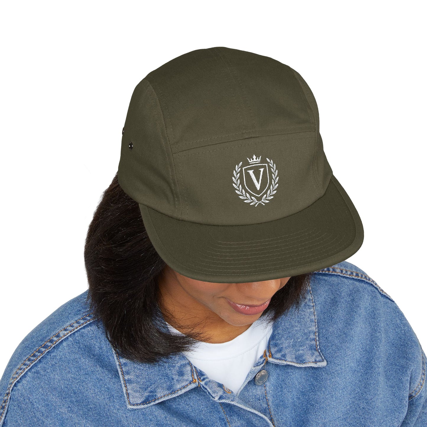 Trendy 5 Panel Cap, Embroidered Hat, Casual Headwear for Outdoor Adventures, Gift for Hipsters, Perfect for Summer Festivals