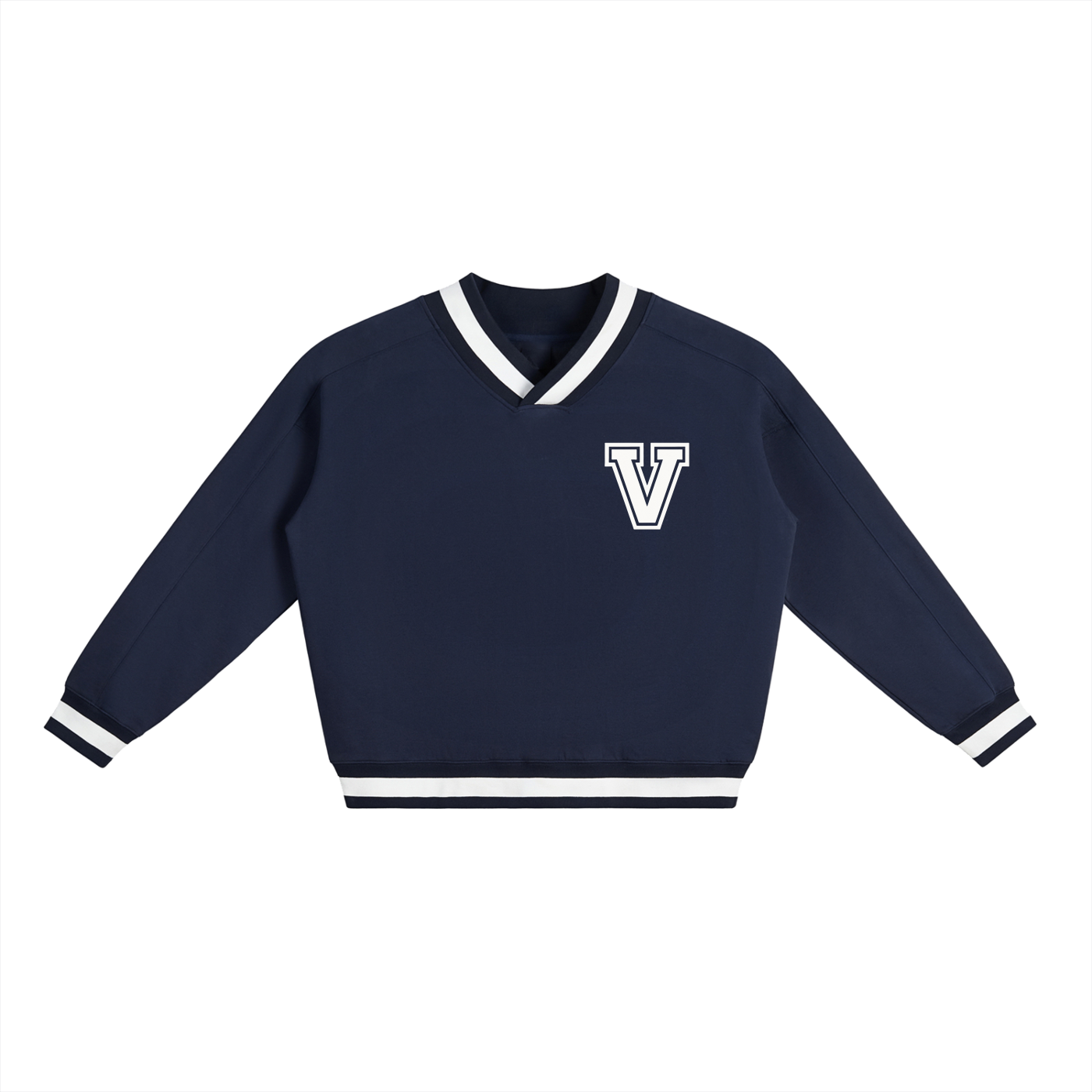 Veni Vidi Vici Navy Blue varsity sweatshirt
