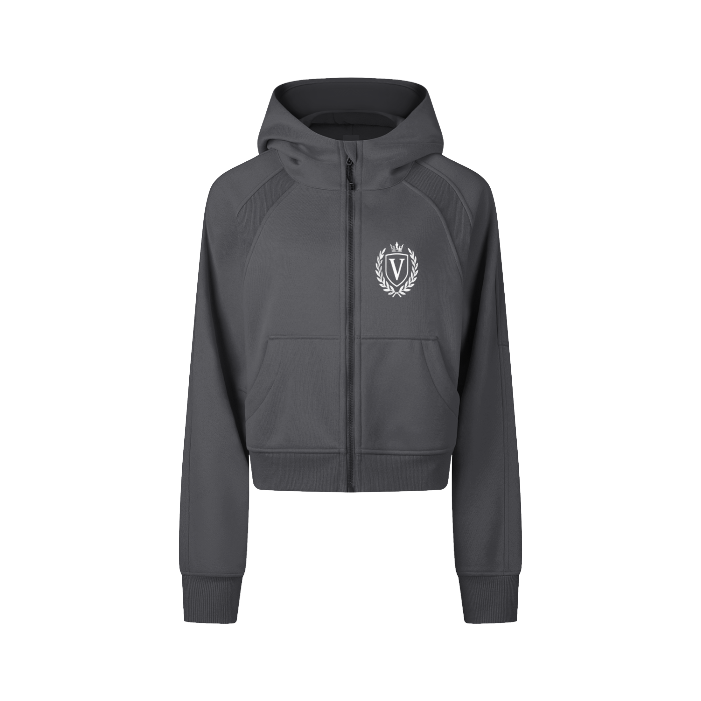 Veni Vidi Vici Women's Cropped Zip-Through Hoodie