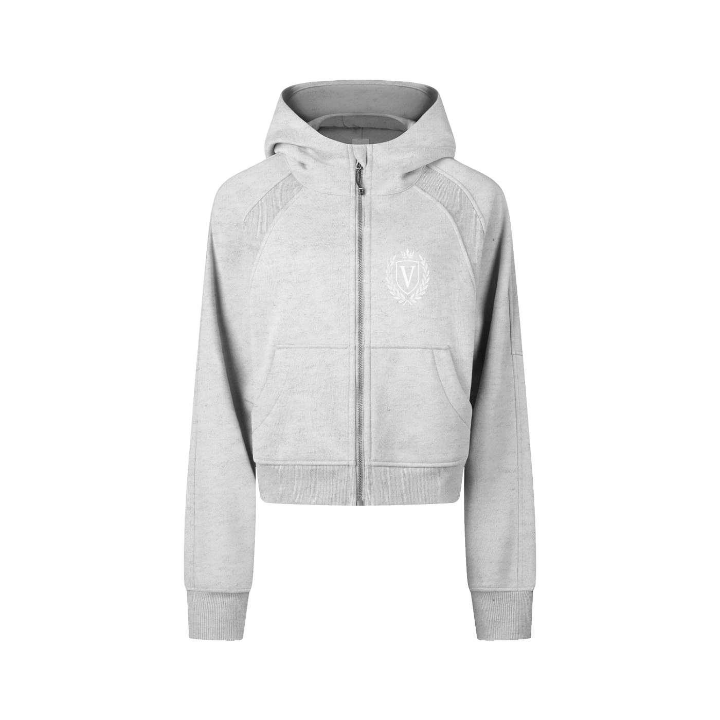 Veni Vidi Vici Women's Cropped Zip-Through Hoodie