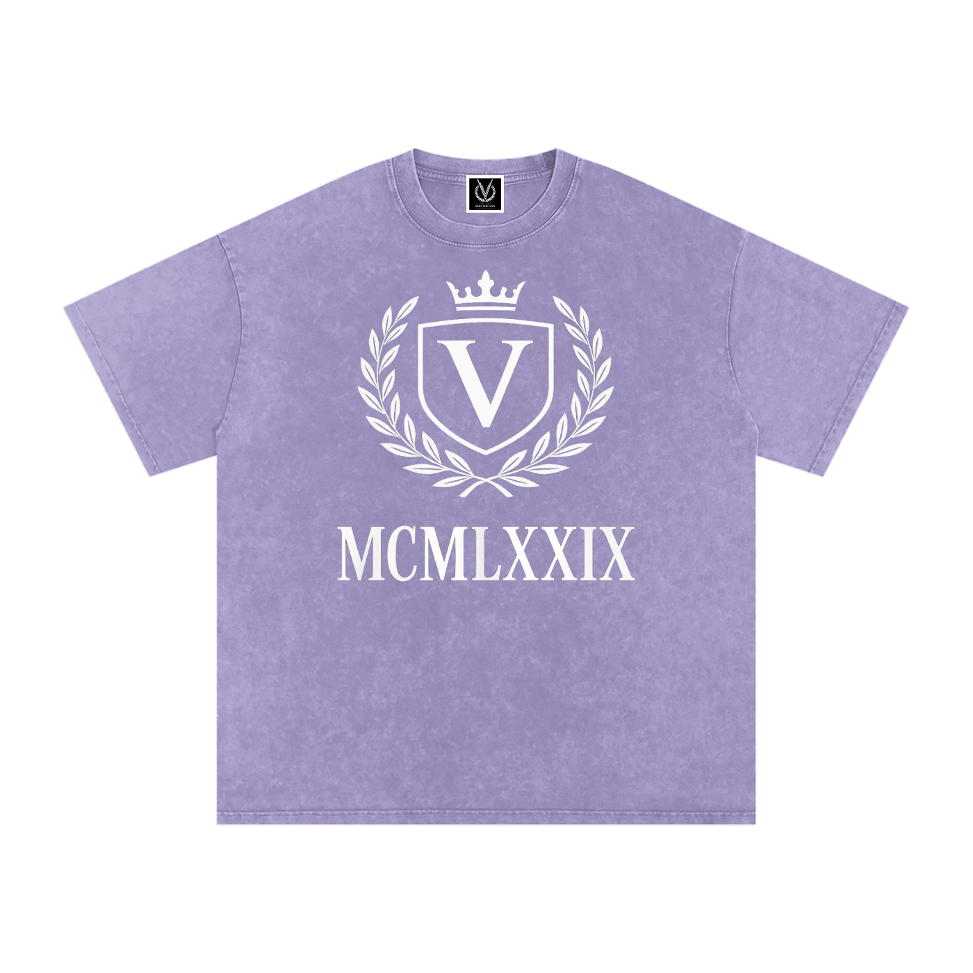 Veni Vidi Vici Snow Washed Oversized Cotton T-Shirt