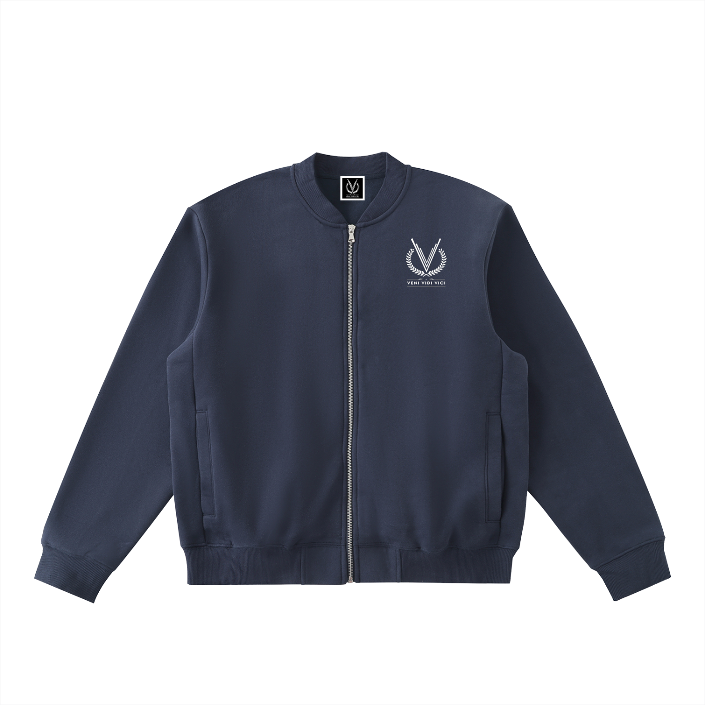 Veni Vidi Vici Fleeced Varsity Jacket