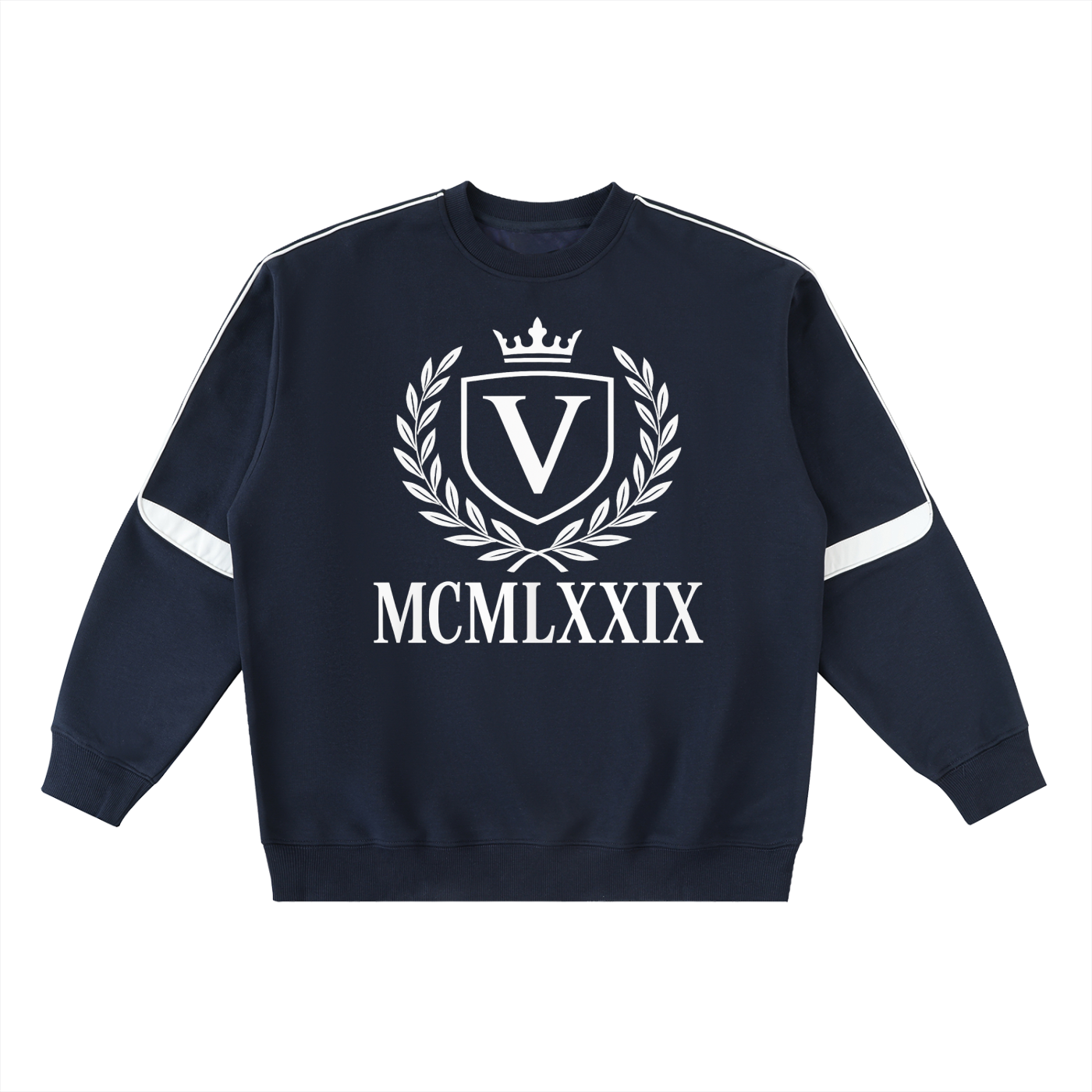 Veni Vidi Vici Oversized Crewneck Taped Sweatshirt