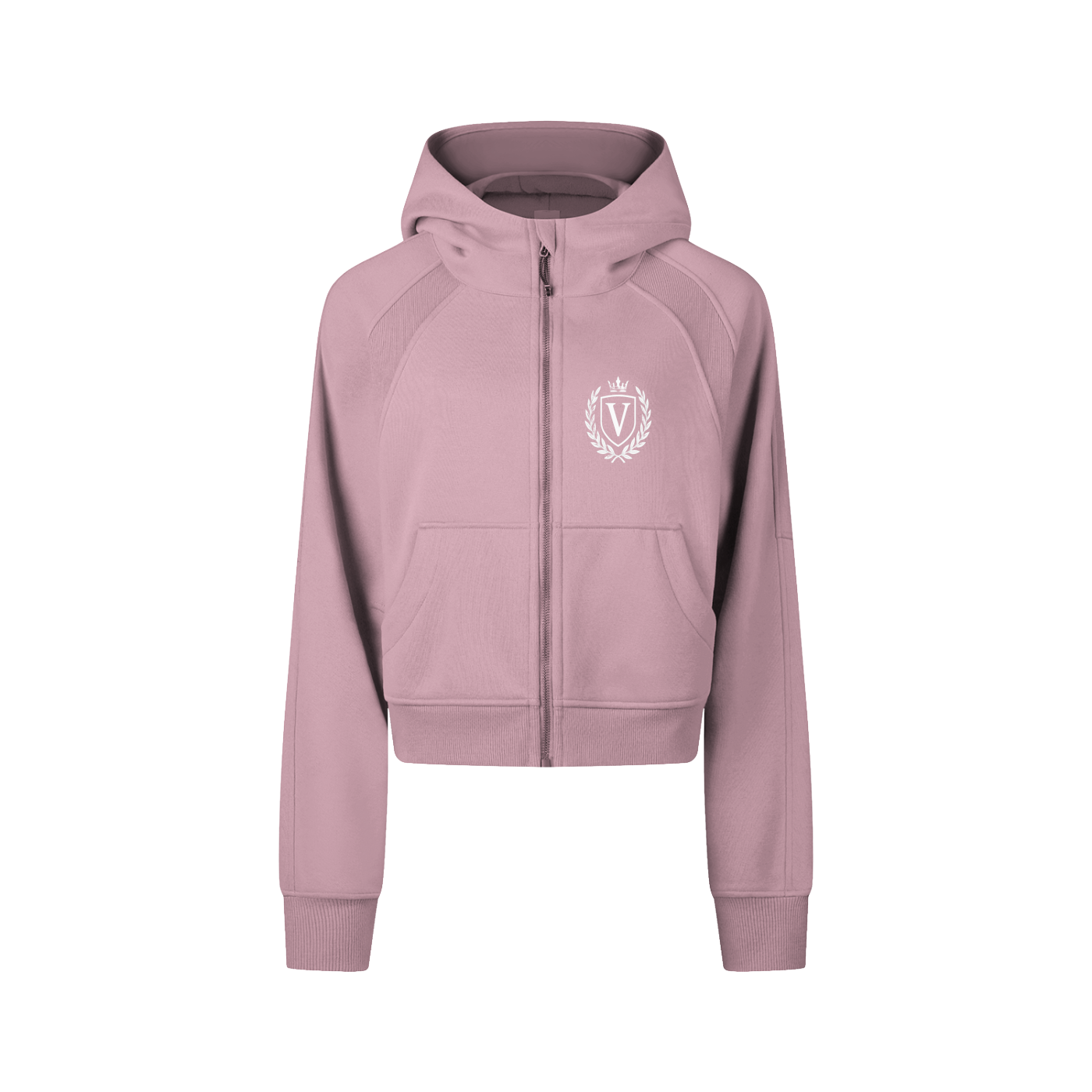 Veni Vidi Vici Women's Cropped Zip-Through Hoodie