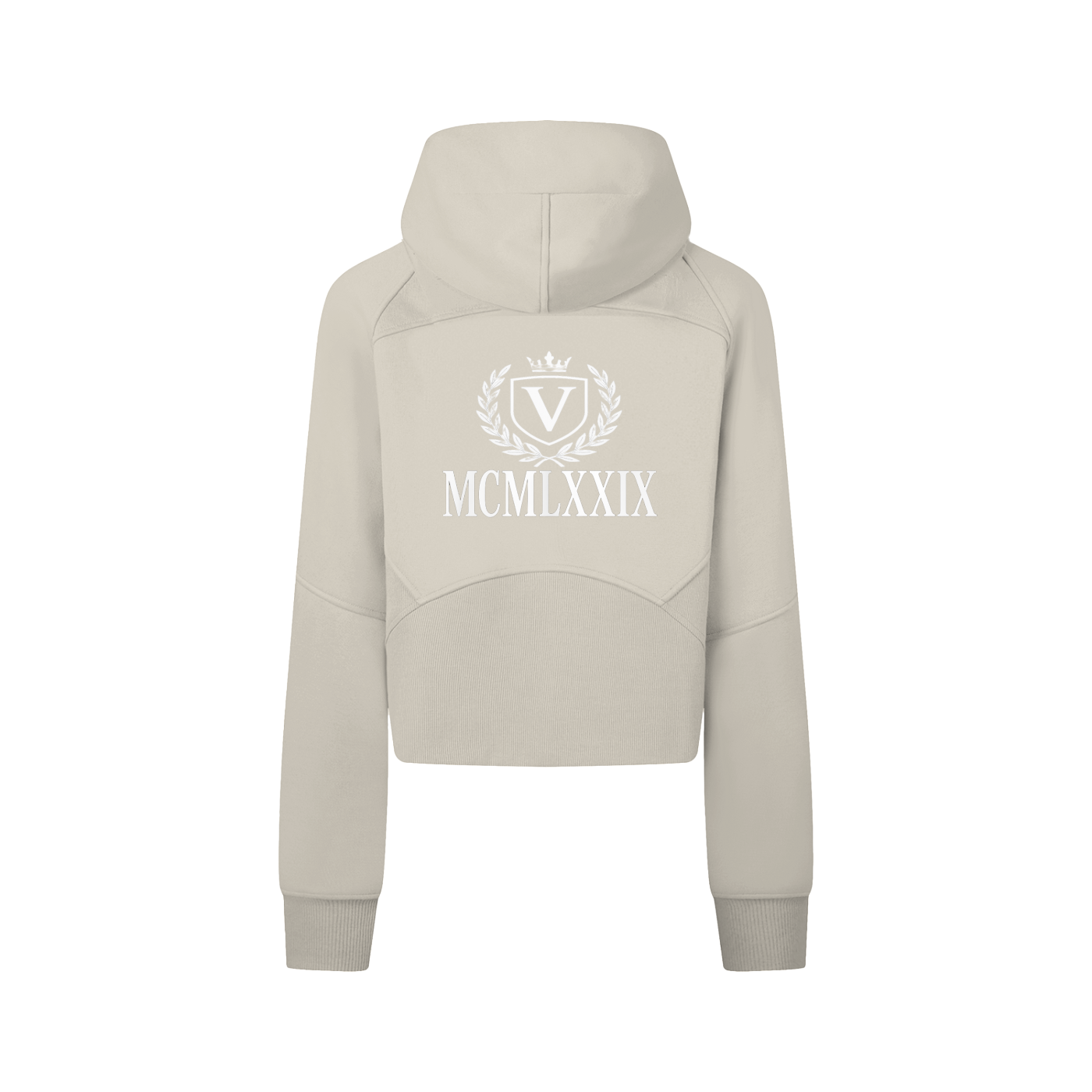 Veni Vidi Vici Women's Cropped Zip-Through Hoodie
