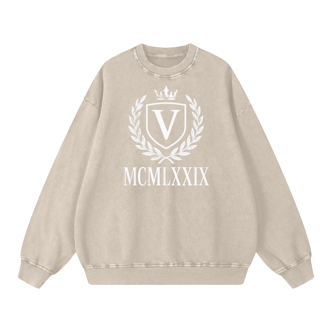 Veni vedi vici Snow Washed Oversized Sweatshirt