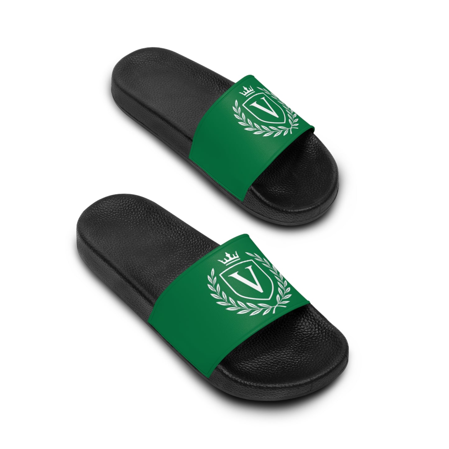 Men's Slide Sandals with Green Design - Perfect for Summer, Beachwear, Casual Outings, and Relaxation