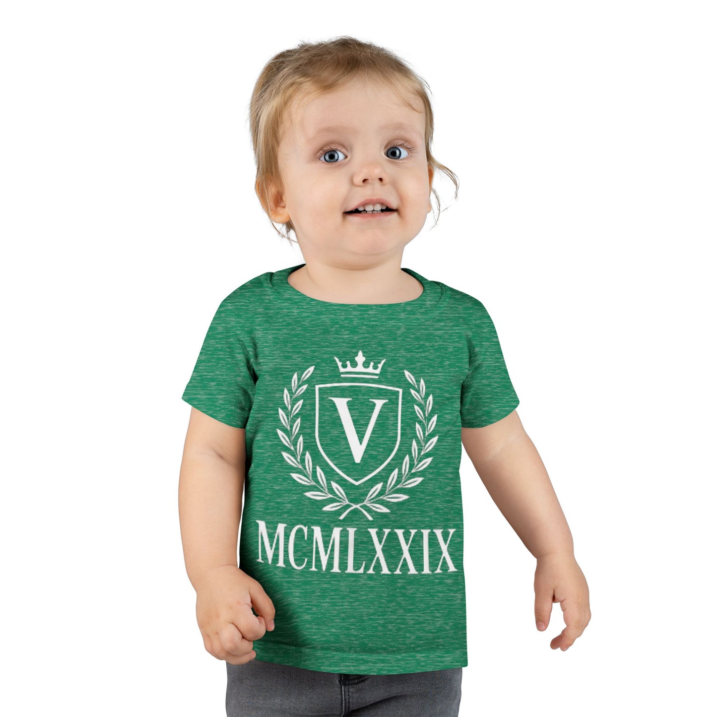 Classic Toddler T-Shirt with Vintage Crest Design, Baby Shower Gift, Kids Clothing, Birthday Outfit, Newborn Apparel, Kids Fashion