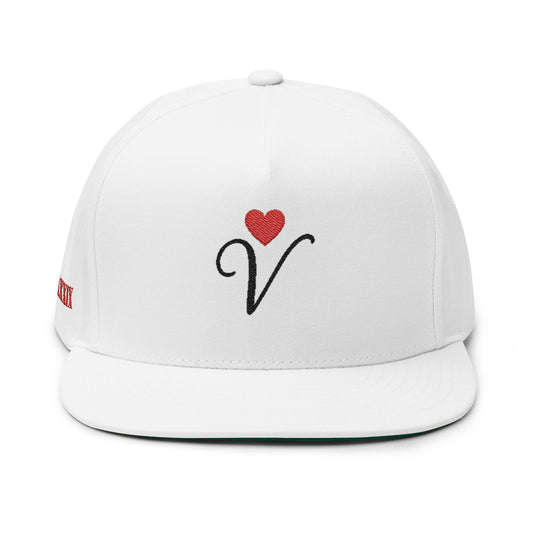 Veni Vidi Vici Embroidered Flat Bill Cap