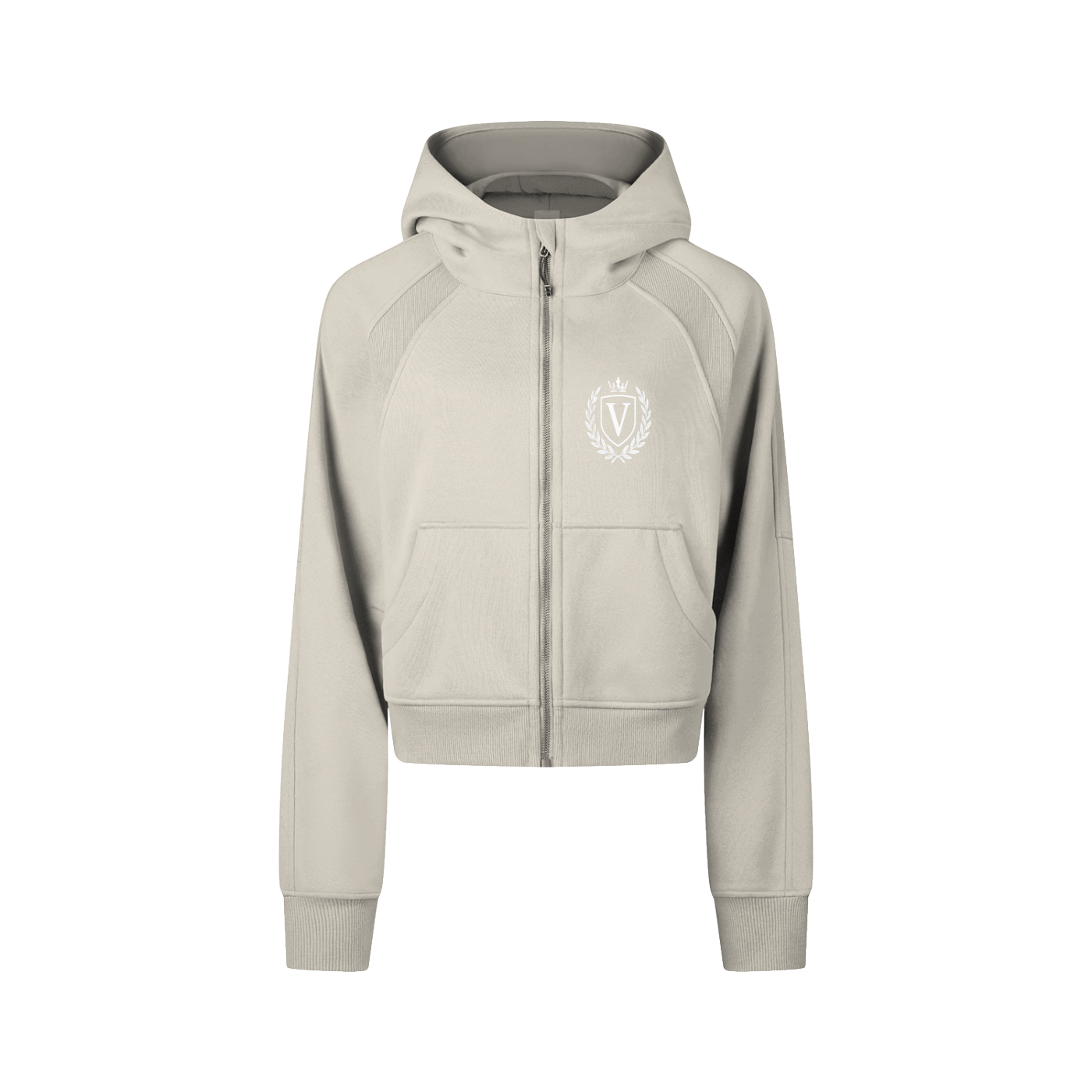 Veni Vidi Vici Women's Cropped Zip-Through Hoodie