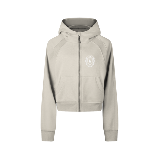 Veni Vidi Vici Women's Cropped Zip-Through Hoodie