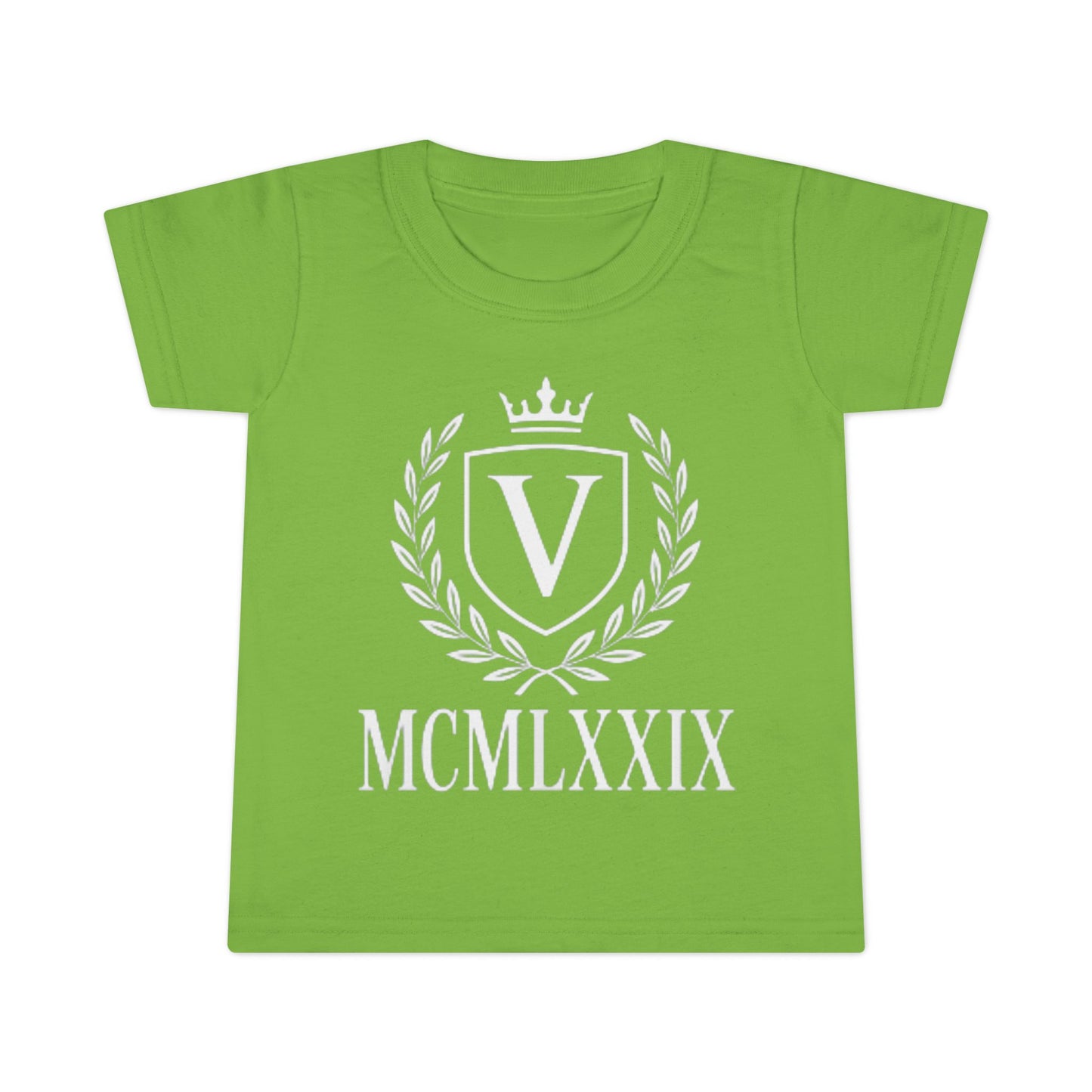 Classic Toddler T-Shirt with Vintage Crest Design, Baby Shower Gift, Kids Clothing, Birthday Outfit, Newborn Apparel, Kids Fashion