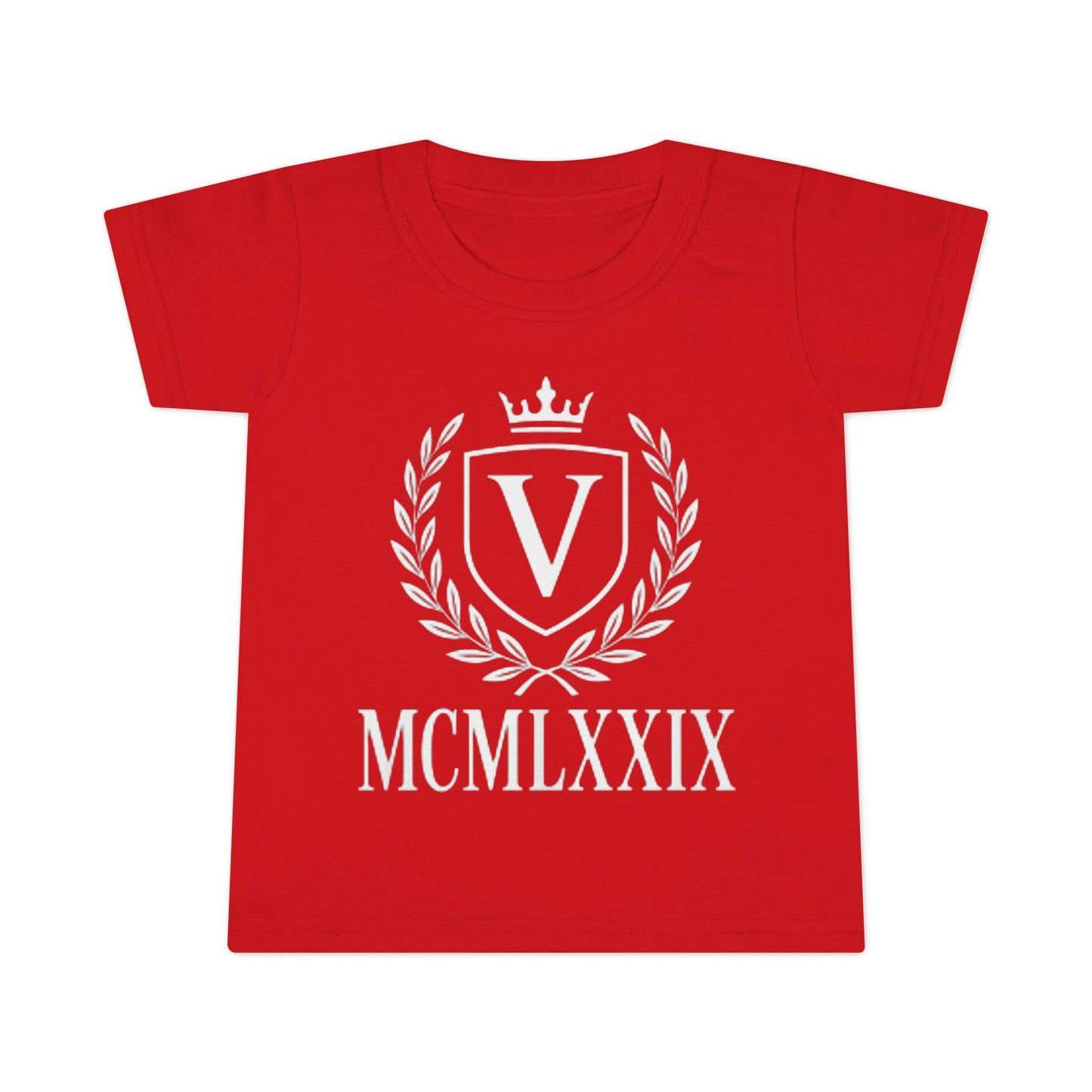 Classic Toddler T-Shirt with Vintage Crest Design, Baby Shower Gift, Kids Clothing, Birthday Outfit, Newborn Apparel, Kids Fashion
