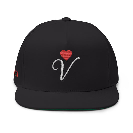 Veni Vidi Vici Love Jones Embroidered Flat Bill Cap