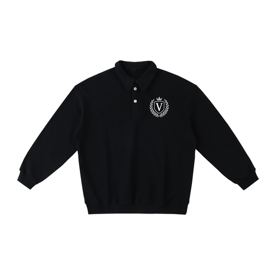 Veni Vidi Vici Heavyweight Polo-Collar Sweatshirt