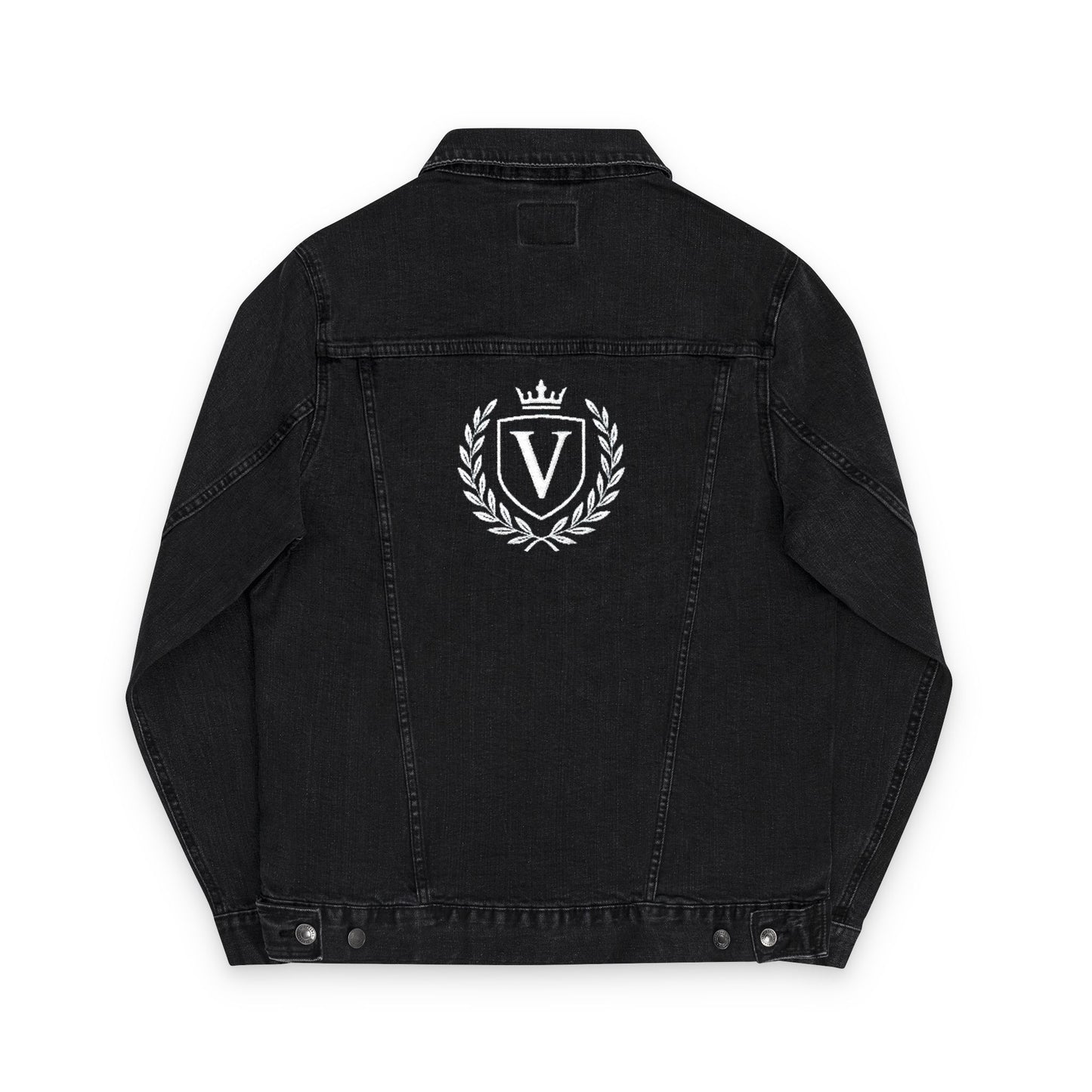 Veni Vidi Vici Embroidered  Denim Jacket,