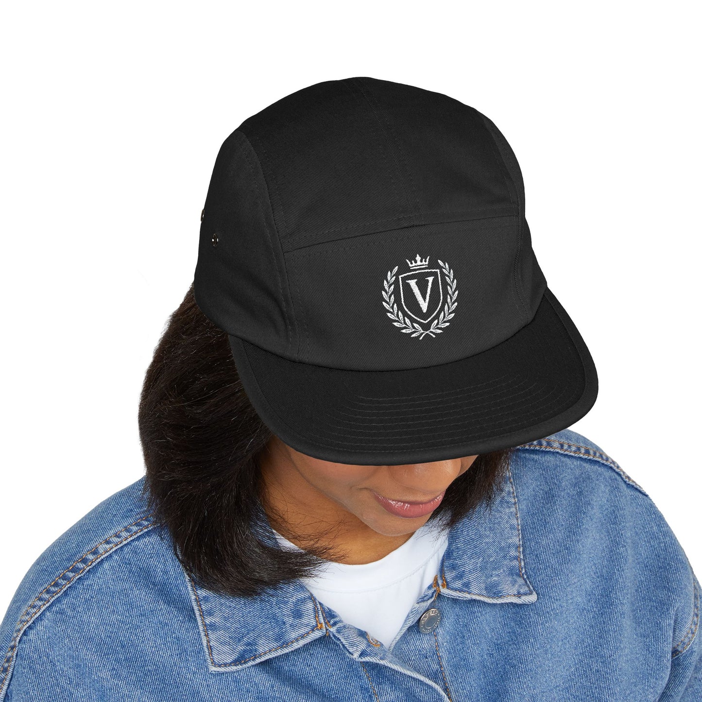 Trendy 5 Panel Cap, Embroidered Hat, Casual Headwear for Outdoor Adventures, Gift for Hipsters, Perfect for Summer Festivals