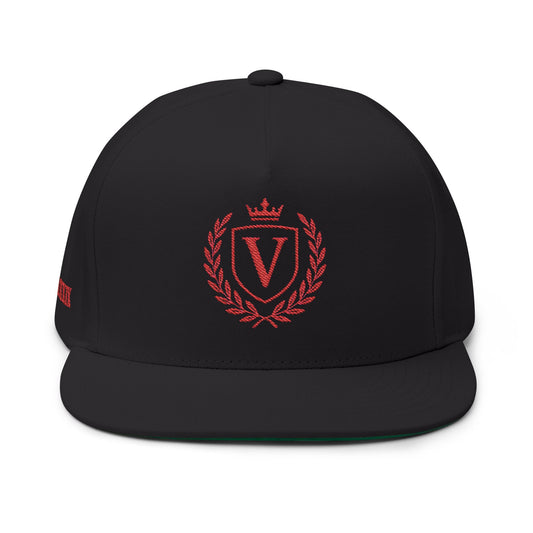 Veni Vidi Vici Embroidered Flat Bill Cap