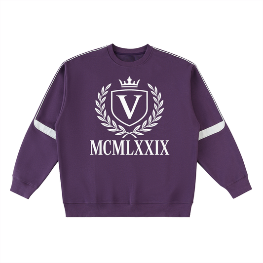 Veni Vidi Vici Oversized Crewneck Taped Sweatshirt