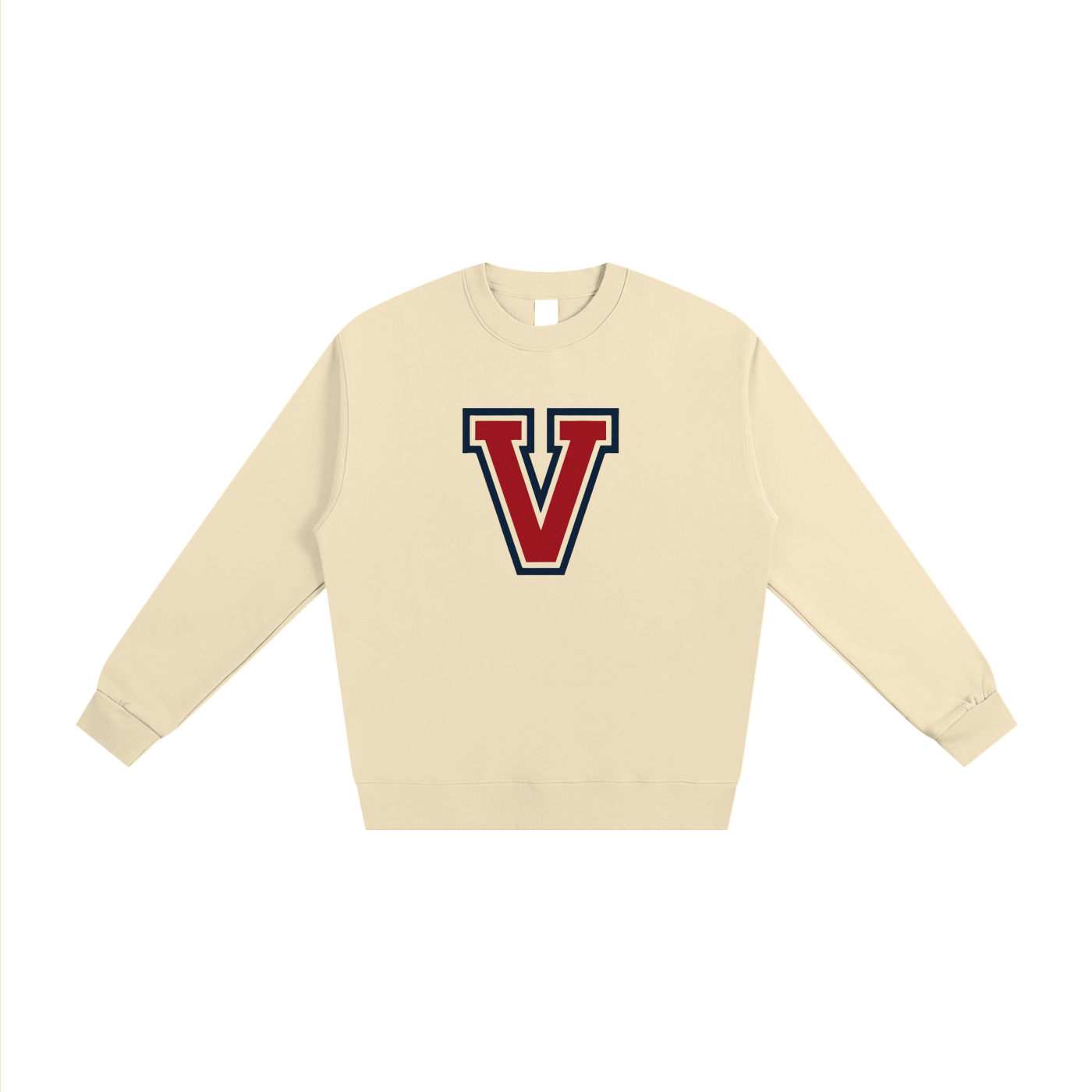 Cream Veni Vidi Vici Varsity Sweatshirt