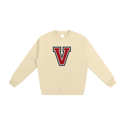 Cream Veni Vidi Vici Varsity Sweatshirt