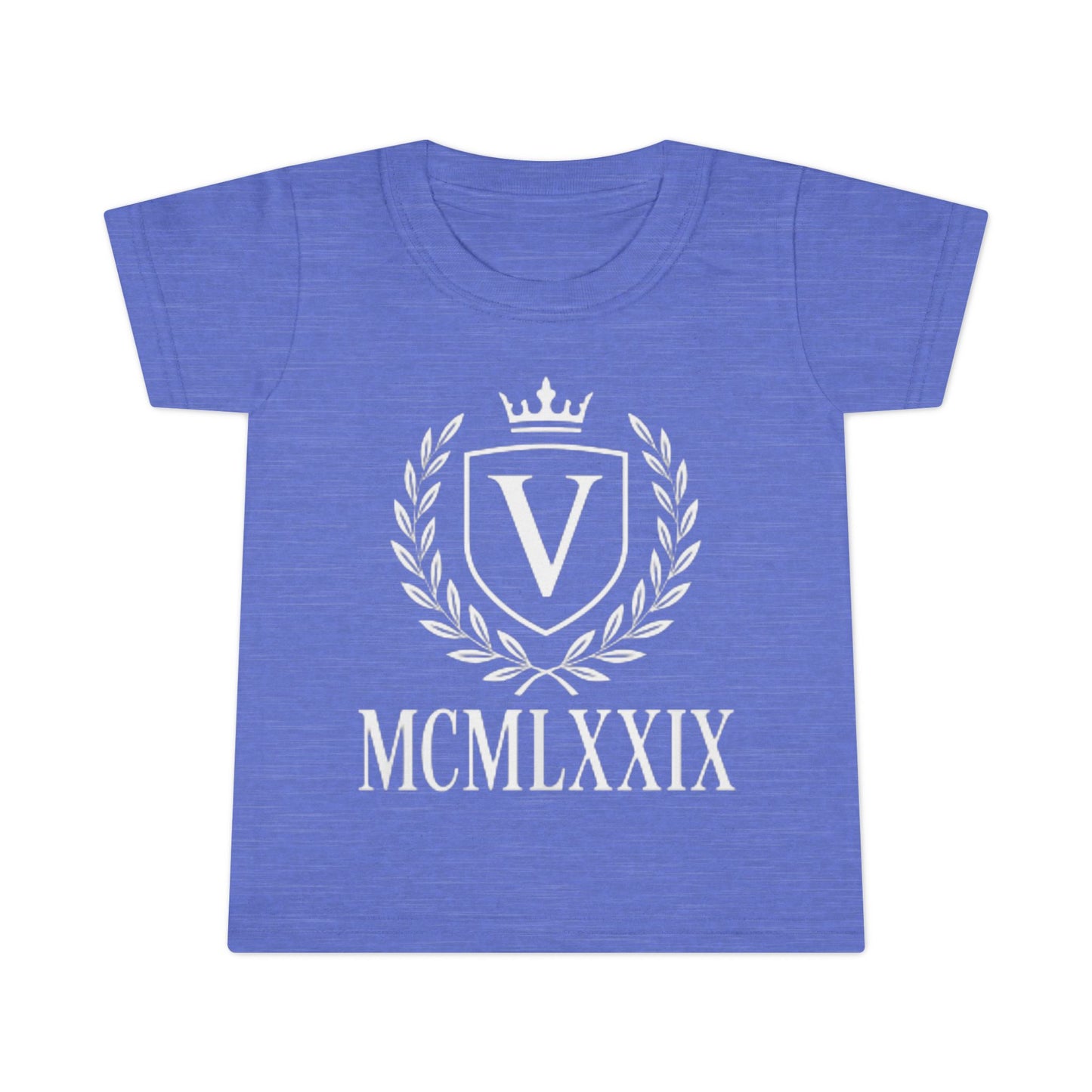 Classic Toddler T-Shirt with Vintage Crest Design, Baby Shower Gift, Kids Clothing, Birthday Outfit, Newborn Apparel, Kids Fashion