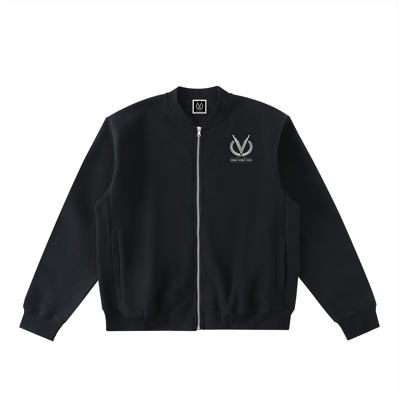 Veni Vidi Vici Fleeced Varsity Jacket