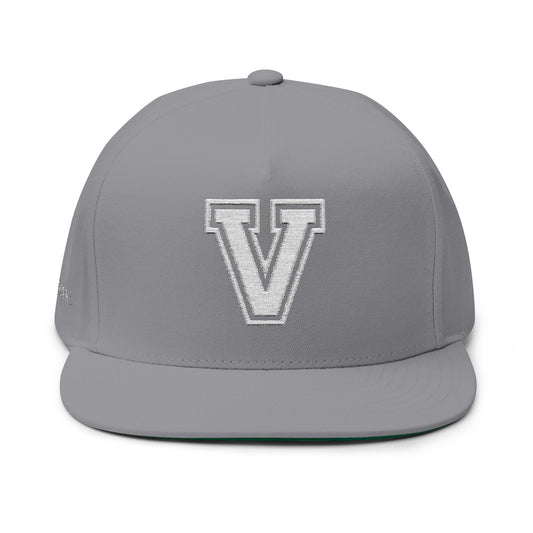 Grey Veni Vidi Vici Varsity Embroidered Cap