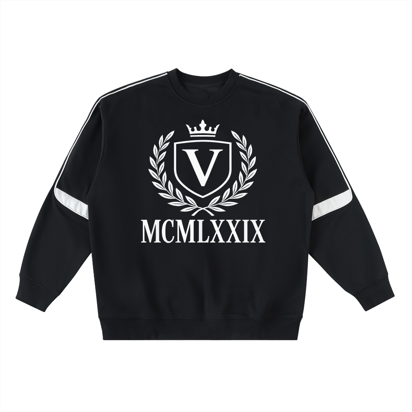 Veni Vidi Vici Oversized Crewneck Taped Sweatshirt