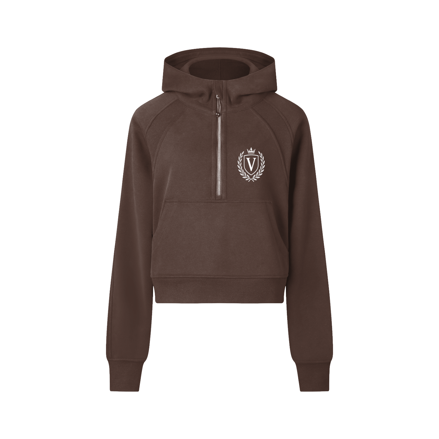 Veni Vidi Vici Cropped Half-Zip Hoodie