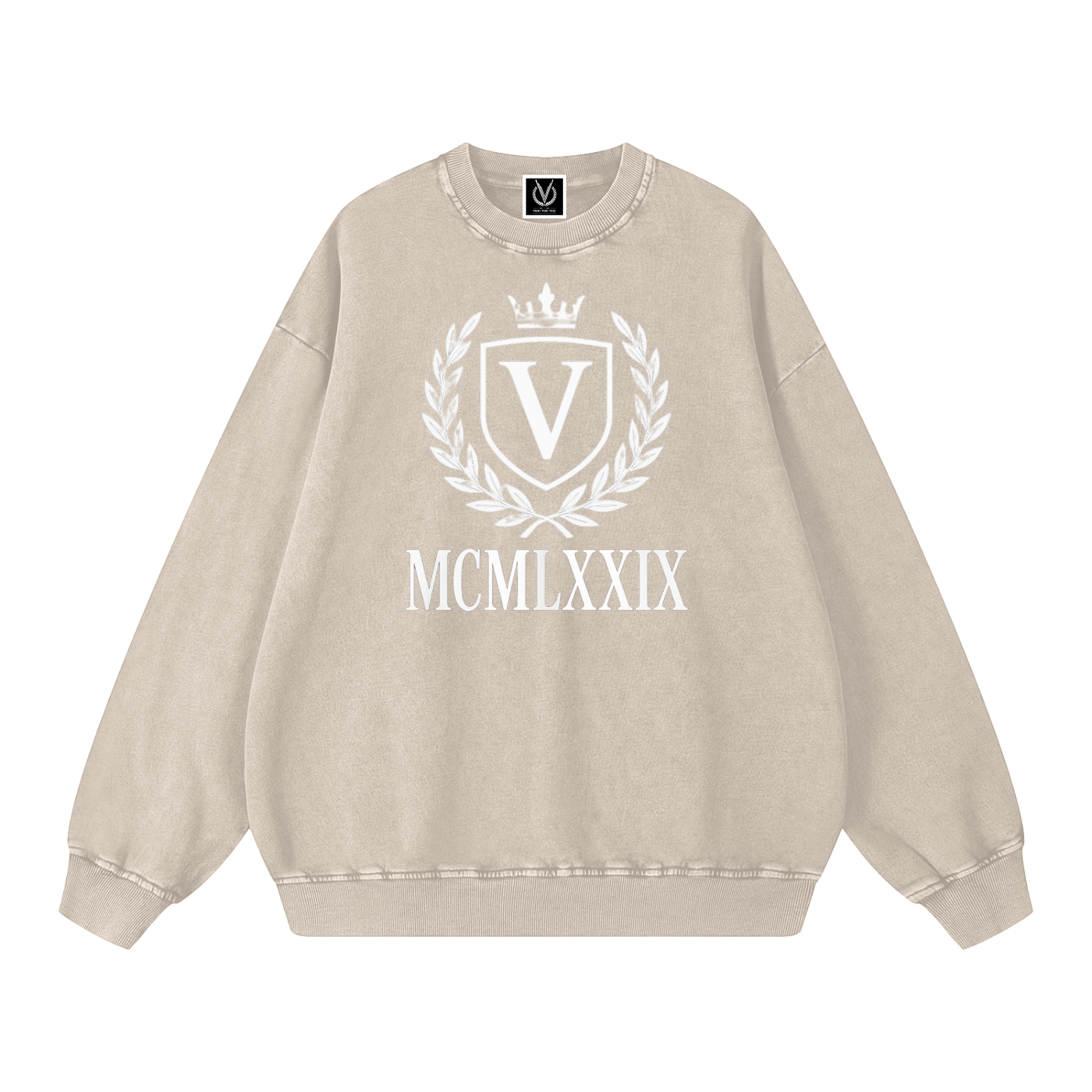 Veni vedi vici Snow Washed Oversized Sweatshirt