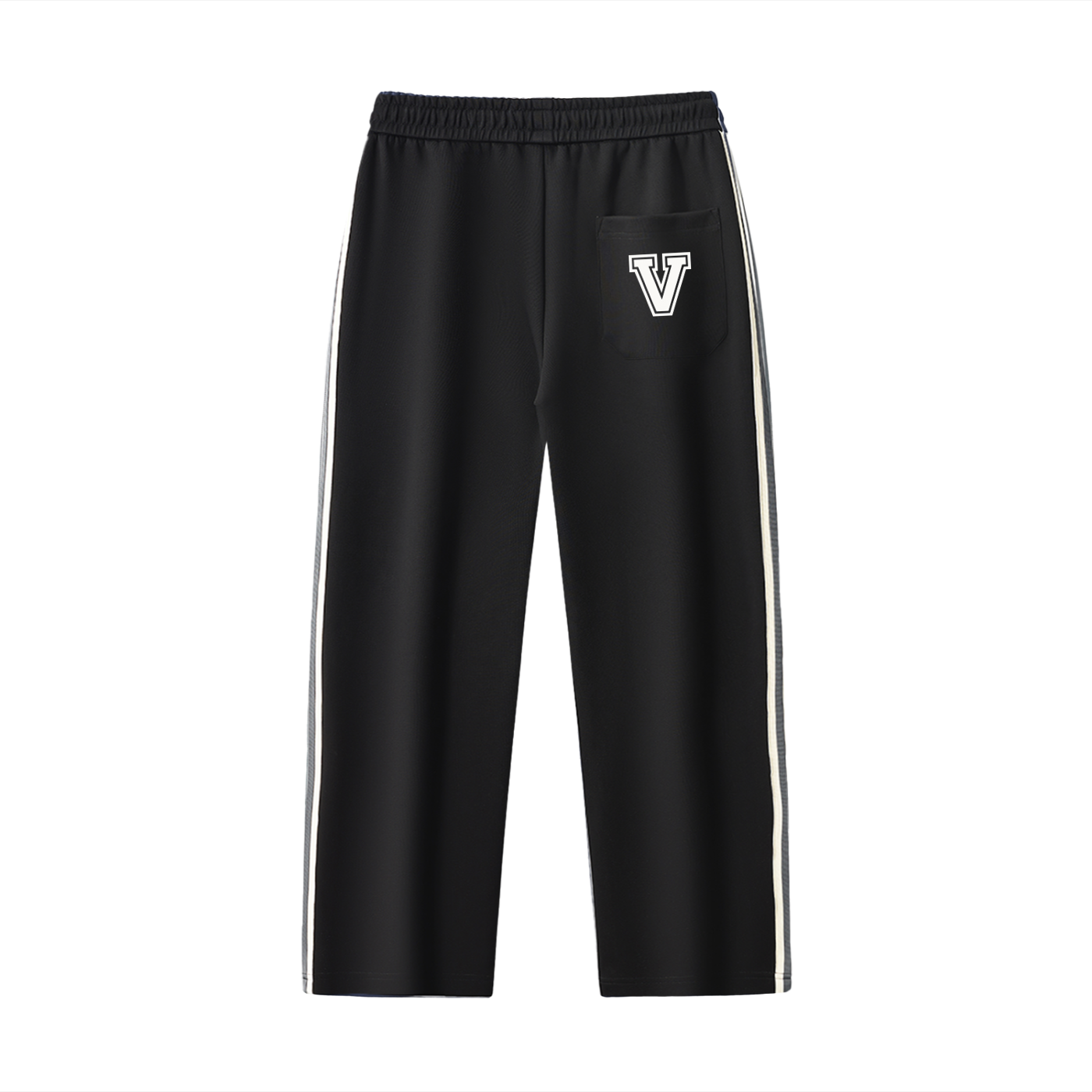 Veni Vidi Vici Varsity Stripe Straight-Leg Pants