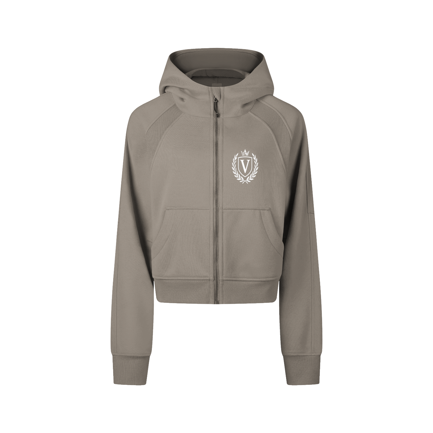 Veni Vidi Vici Women's Cropped Zip-Through Hoodie