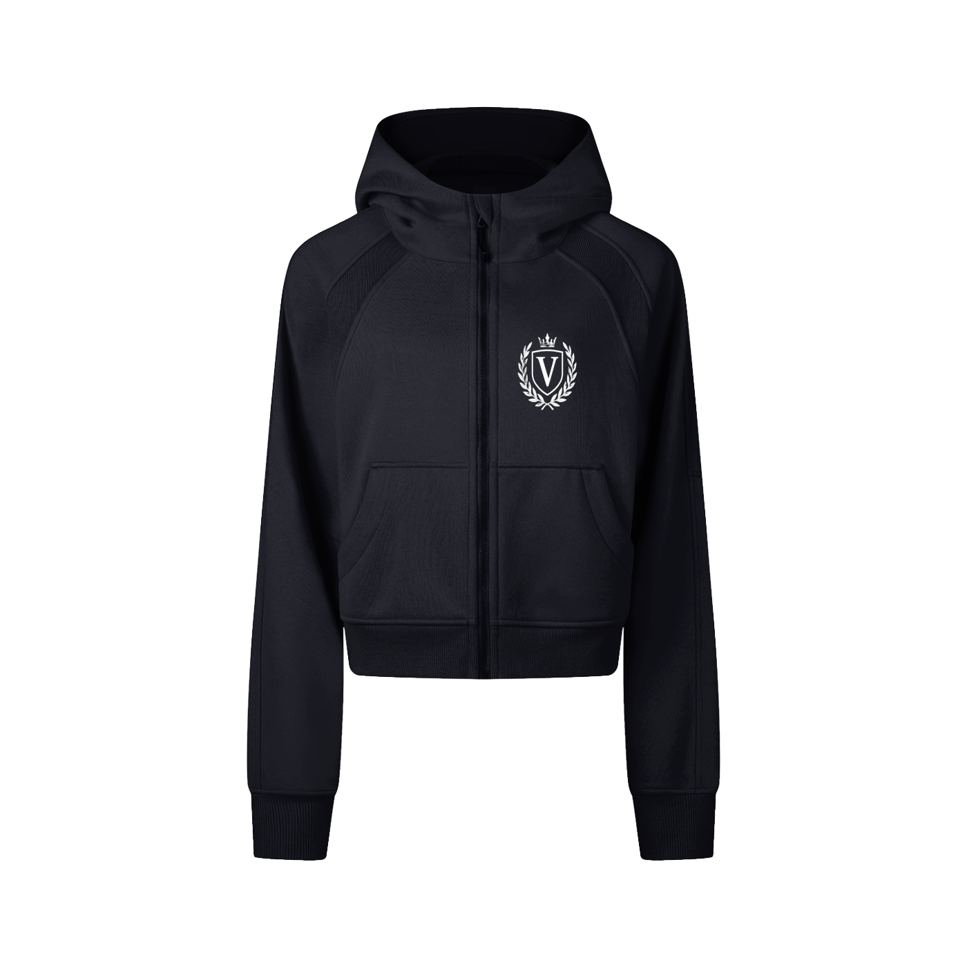 Veni Vidi Vici Women's Cropped Zip-Through Hoodie