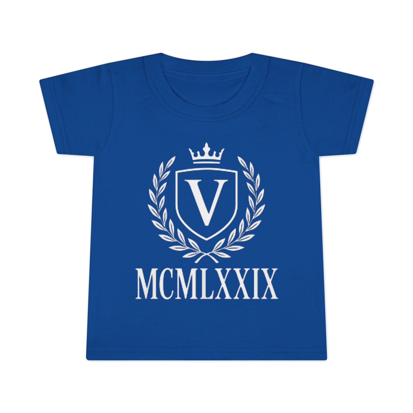 Classic Toddler T-Shirt with Vintage Crest Design, Baby Shower Gift, Kids Clothing, Birthday Outfit, Newborn Apparel, Kids Fashion