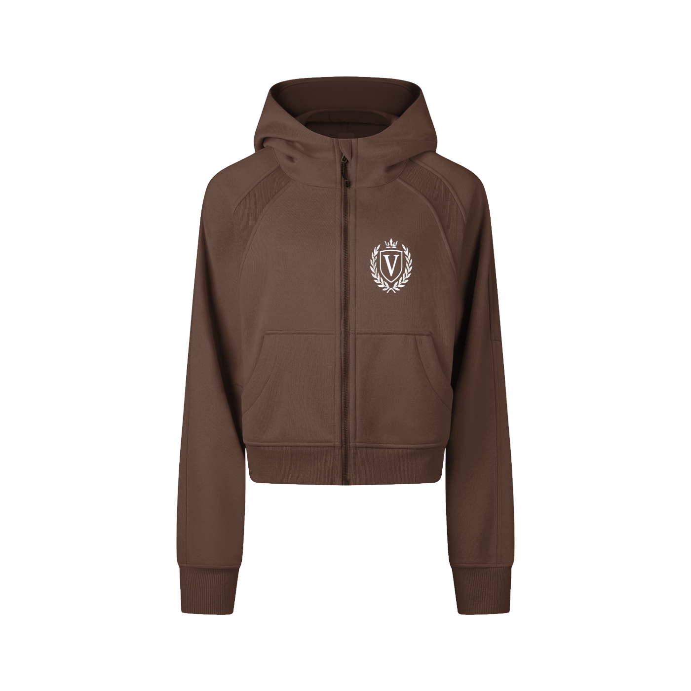 Veni Vidi Vici Women's Cropped Zip-Through Hoodie