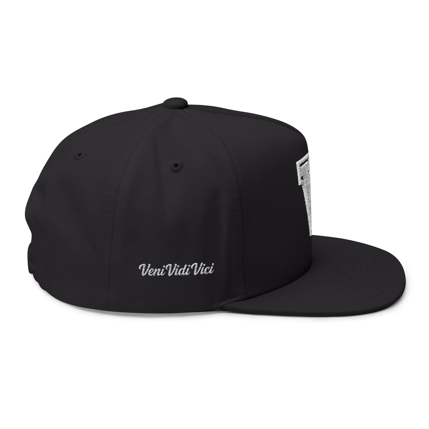 Veni Vidi Vici Black Varsity Cap Embroidered