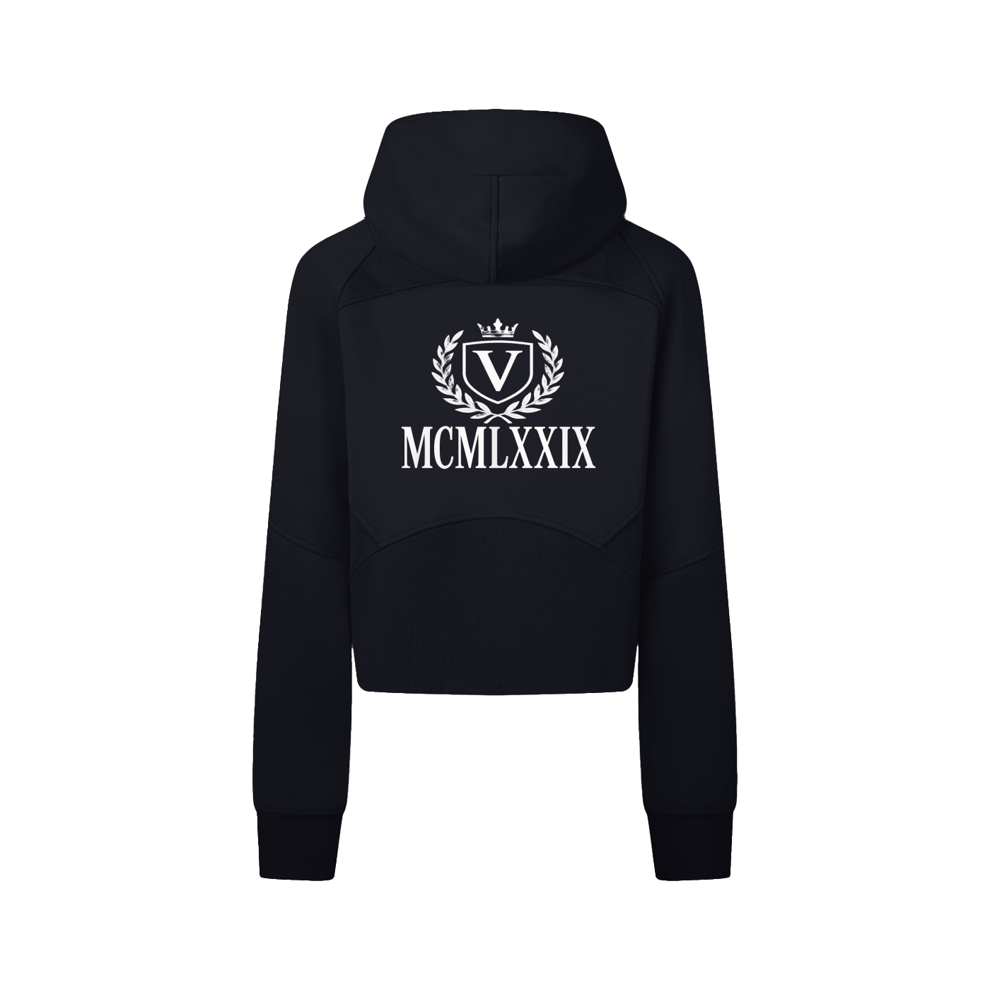 Veni Vidi Vici Women's Cropped Zip-Through Hoodie