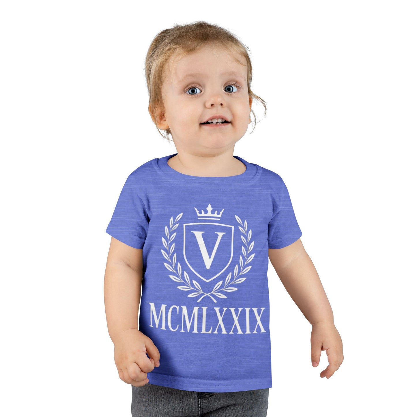 Classic Toddler T-Shirt with Vintage Crest Design, Baby Shower Gift, Kids Clothing, Birthday Outfit, Newborn Apparel, Kids Fashion