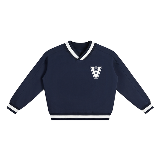 Veni Vidi Vici Navy Blue varsity sweatshirt