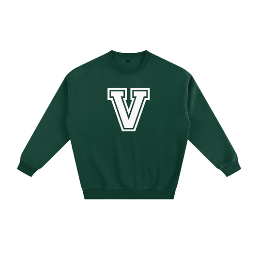 Green Veni Vidi Vici Varsity Sweatshirt