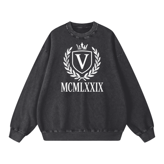 Veni vedi vici Snow Washed Oversized Sweatshirt