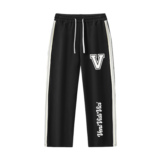 Veni Vidi Vici Varsity Stripe Straight-Leg Pants