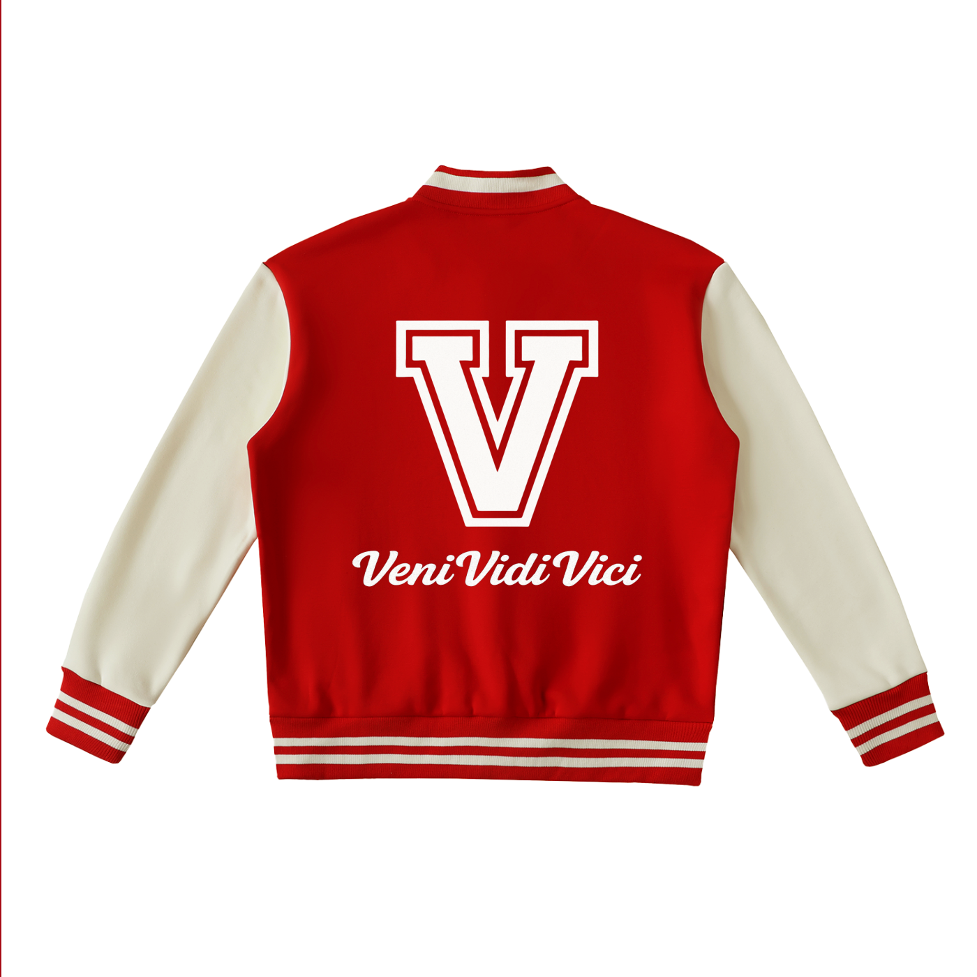 Two-Tone Fleeced Varsity Jacket