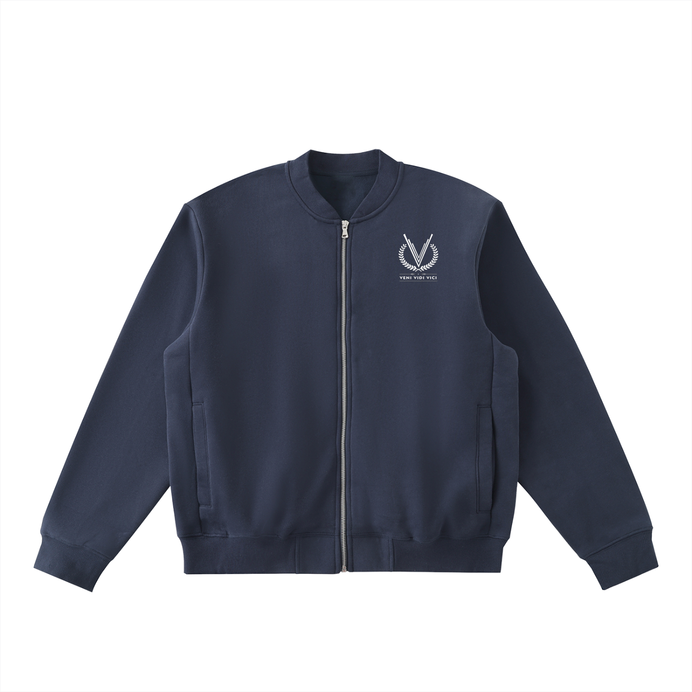 Veni Vidi Vici Fleeced Varsity Jacket