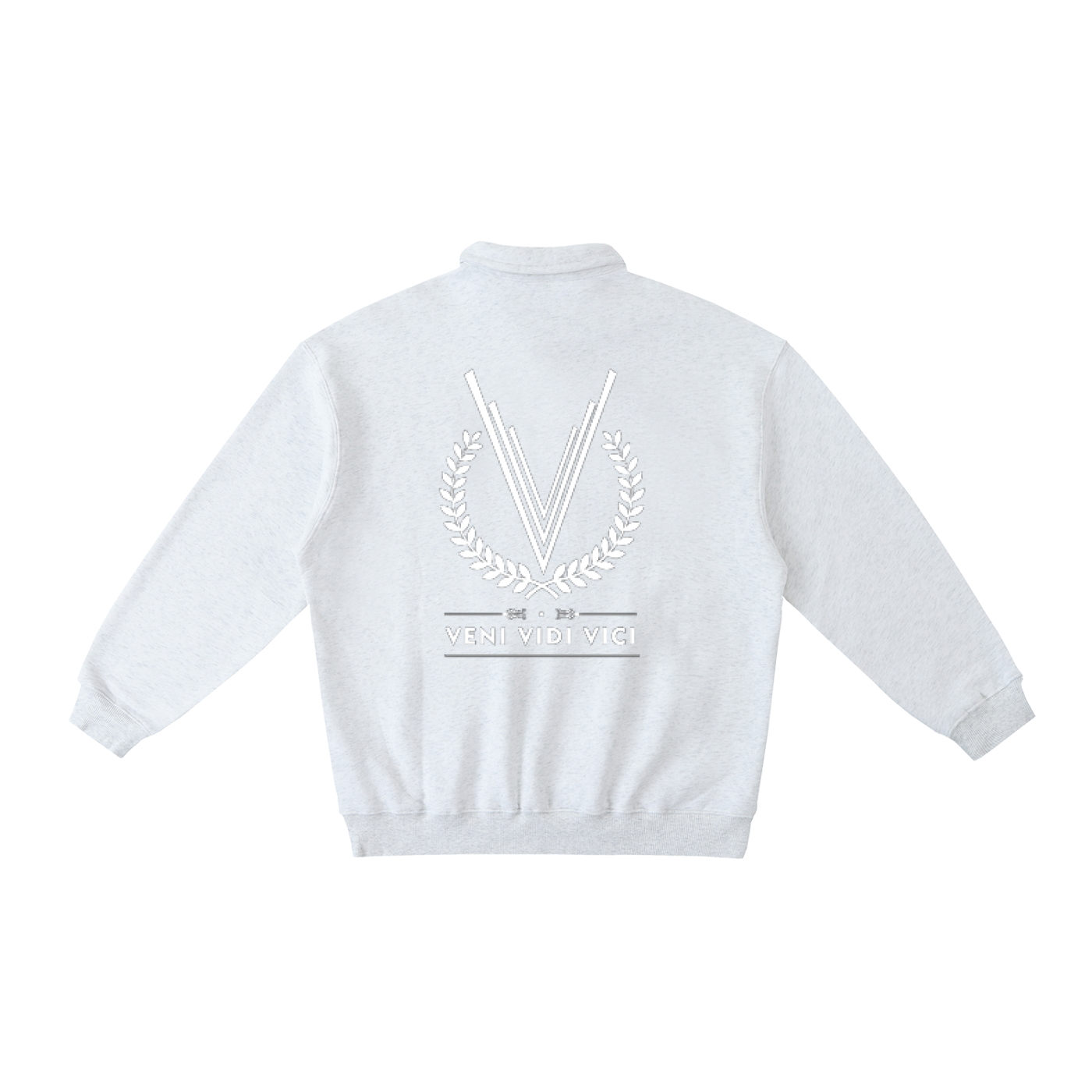 Crest Polo-Collar Sweatshirt