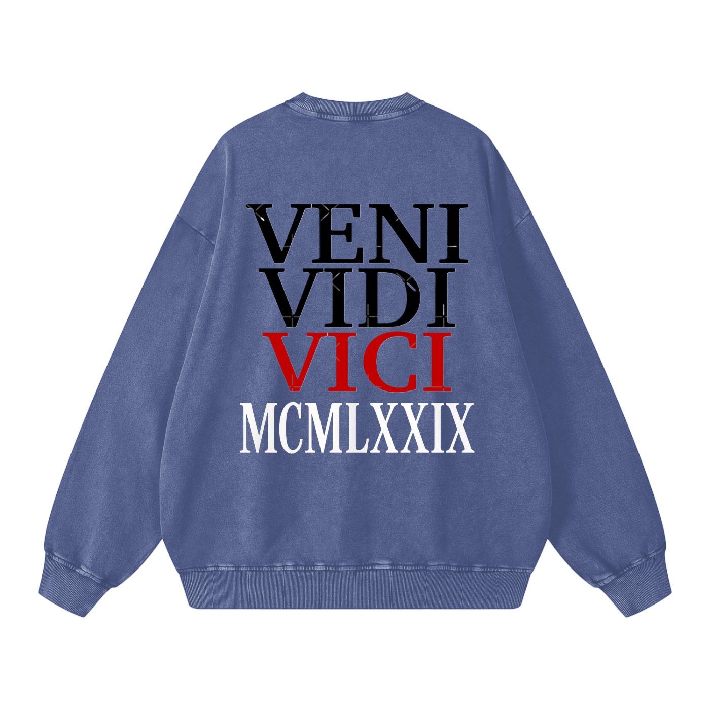 Veni Vidi Vici Acid Wash Oversize Sweatshirt - 360 GSM